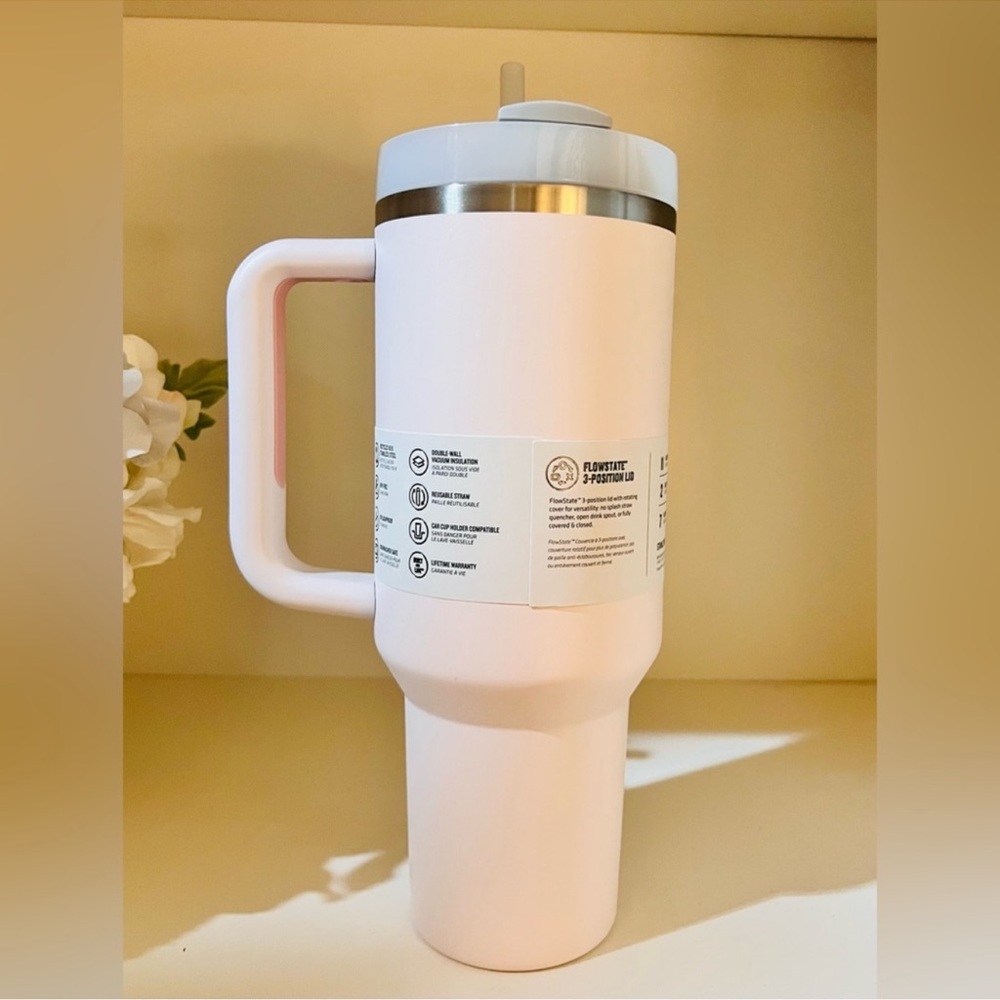 🎉LAST CHANCE🎉Stanley 40oz H2.0 Flowstate Tumbler Rose Quartz‎ - Picture 5 of 10